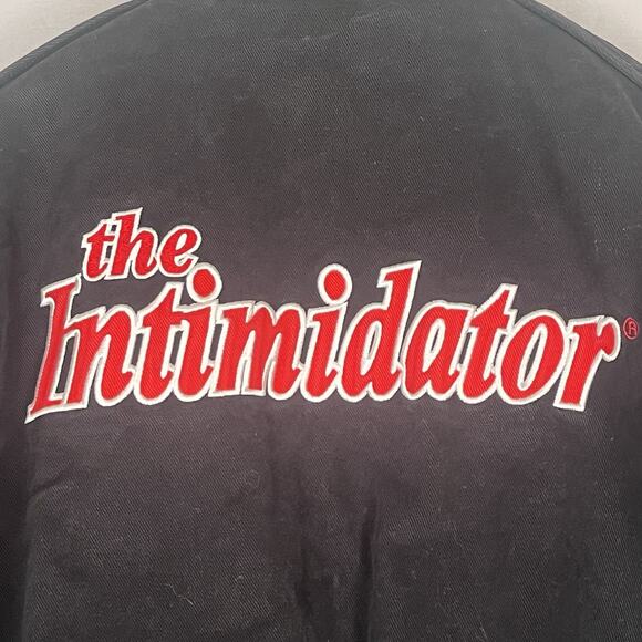 Vintage NASCAR Chase Authentic Dale Earnhardt Black Denim Jacket Mens Medium - Picture 6 of 16